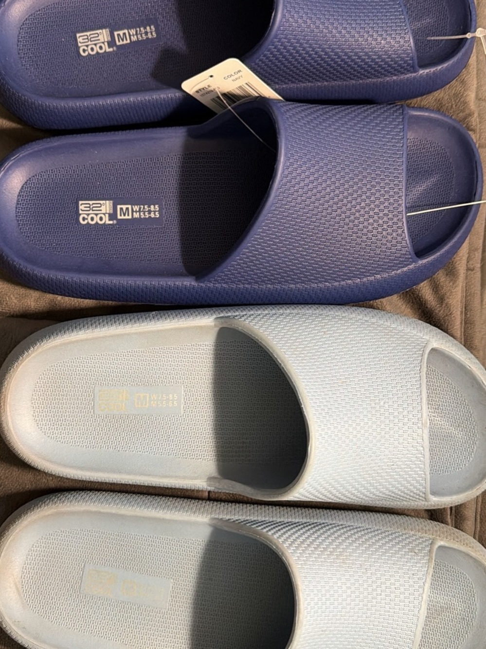 32° Cool Men's Slide Sandals - Blue and Light Blue